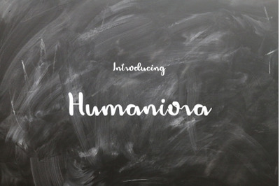Humaniora Display Font