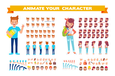 Vector Students for animation