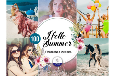 100 Hello Summer Photoshop Actions