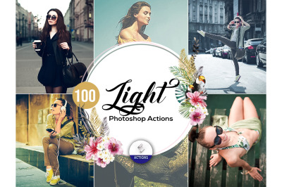 100 Light Photoshop Actions