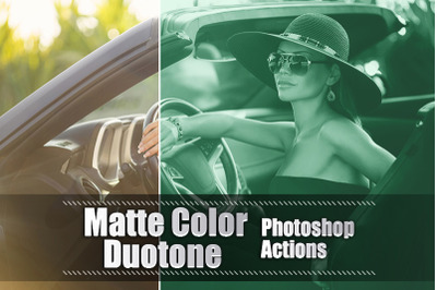 400 Matte Color Duotone Photoshop Actions