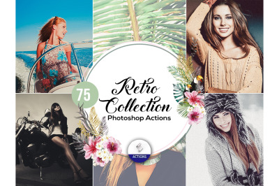 75 Retro Collection Photoshop Actions