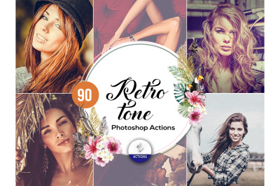 90 Retro Tone Photoshop Actions