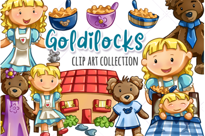 Goldilocks and the Three Bears Clip Art Collection