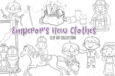 Emperor&#039;s New Clothes Digital Stamps