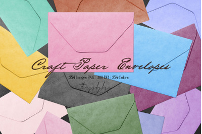 254 Real Craft Paper Vintage Envelope Love Letter Old PNG