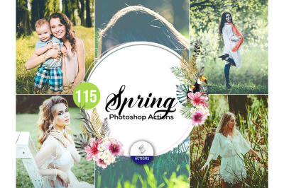 115 Spring Photoshop Actions