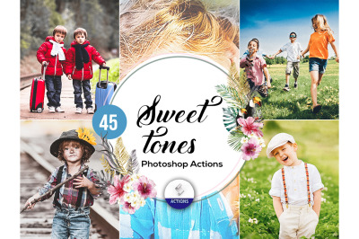 45 Sweet Tones Photoshop Actions