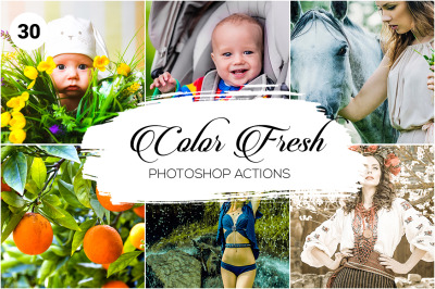 30 Color Fresh Photoshop Actions