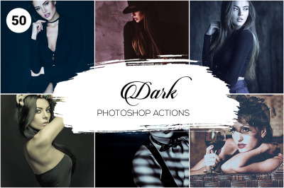 50 Dark Photoshop Actions