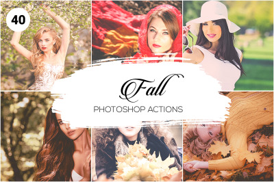 40 Fall Photoshop Actions