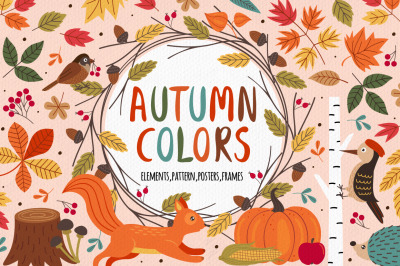 autumn colors set