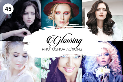 45 Glowing Photoshop Actions