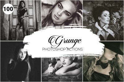 100 Grunge Photoshop Actions