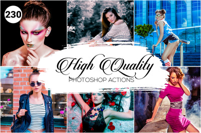 230 High Quality Photoshop Actions