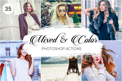 190 Mixed Color Photoshop Actions