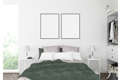 Interior scene - artwork background - frame mockup