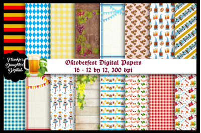 Oktoberfest Digital Papers