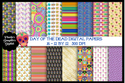 Day of the Dead Digital Paper Bundle