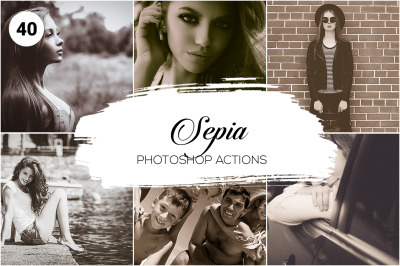 40 Sepia Photoshop Actions