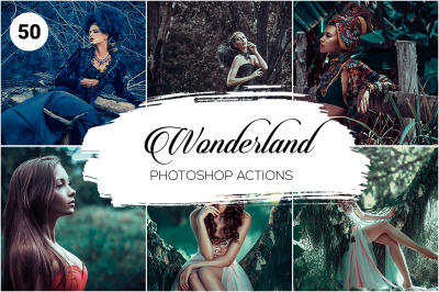 50 Wonderland Photoshop Actions