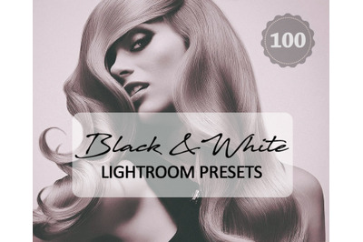 100 Black White Lightroom Preset for Photographer, Designer, Photograp