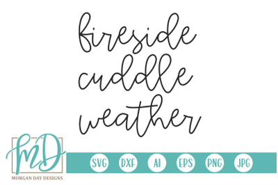 Fireside Cuddle Weather SVG