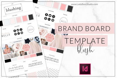 InDesign Blush Brand Board Template