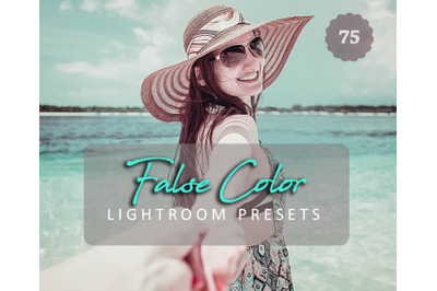 75 False Color Lightroom Presets for Photographer, Designer, Photograp