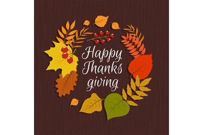 Happy thanksgiving. Autumn leaves november nature background. Septembe