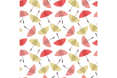 Colorful umbrellas seamless background pattern vector illustration