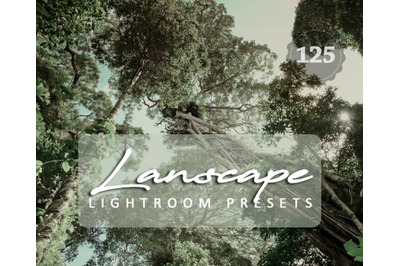 125 Lanscape Cinema Lightroom Presets for Photographer, Designer, Phot