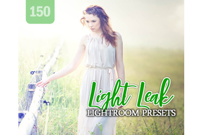150 Light Leak Lightroom Presets for Photographer, Designer, Photograp