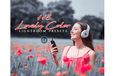 115 Lovely Color Lightroom Presets for Photographer, Designer, Photogr