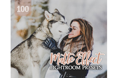 100 Matte Effect Lightroom Presets for Photographer, Designer, Photogr