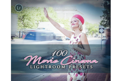 100 Movie Cinema Lightroom Presets for Photographer, Designer, Photogr