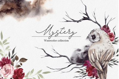 Mystery. Watercolor collections