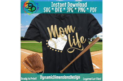 Baseball Mom svg, Mom Life svg, Baseball svg, png, dxf, Mom Shirt, Tr