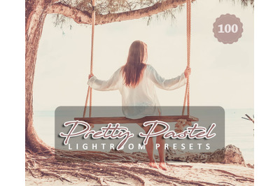 100 Pretty Pastel Lightroom Presets for Photographer, Designer, Photog