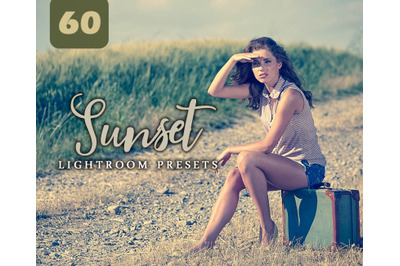 60 Sunset Lightroom Presets for Photographer, Designer, Photography.e