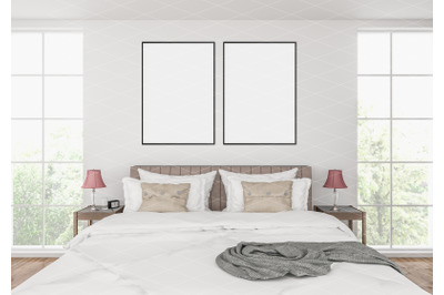 Interior scene - artwork background - frame mockup