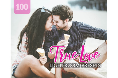 100 True Love Lightroom Presets for Photographer, Designer, Photograph