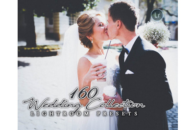 160 Wedding Collection Lightroom Presets for Photographer, Designer, P