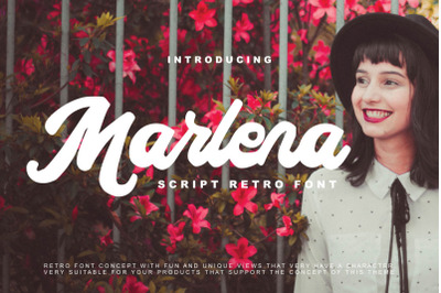 Marlena - Script Retro Font