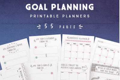 Goal Planning Printables [55 Pages]