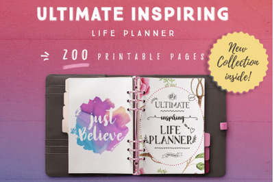 Ultimate Inspiring Life Planner [200 Pages]