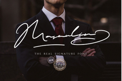 MASCULIN - The Real Signature Font