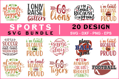 Sports Svg Bundle Vol - 03