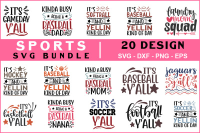 Sports Svg Bundle Vol - 04