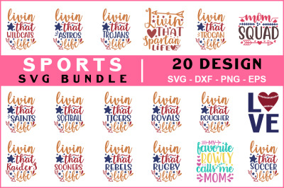 Sports Svg Bundle Vol-07